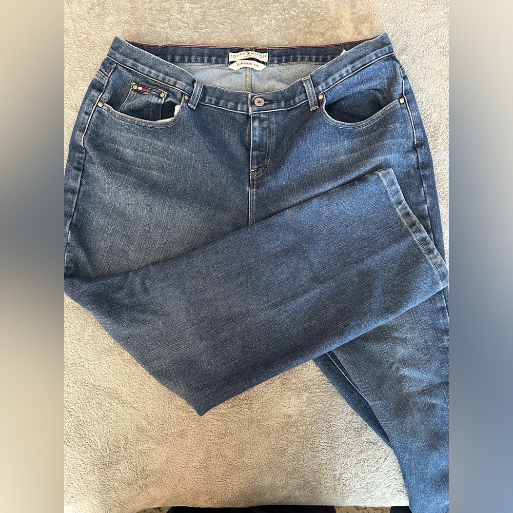 Plus Size 18 Tommy Hilfiger Blue Jeans Classic Fit Vintage